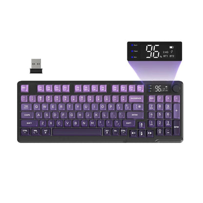 RGB Wireless Gaming Keyboard with Display & Multi-Device Connectivity