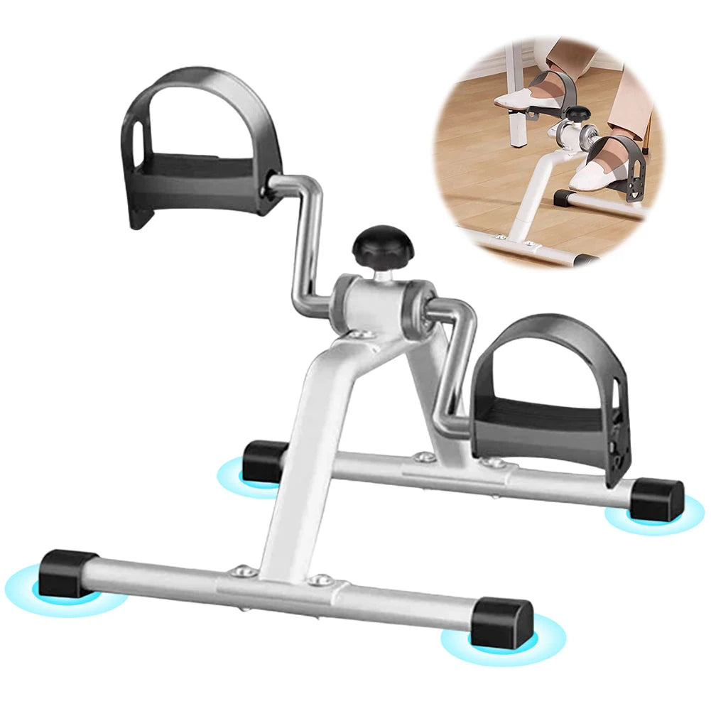Folding Pedal Exerciser – Adjustable Resistance Arm & Leg Exercise Bike