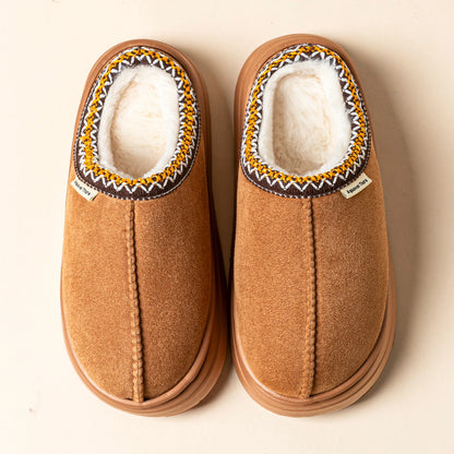 Plush Winter Slipper Boots – Warm Non-Slip Indoor & Outdoor House Slippers