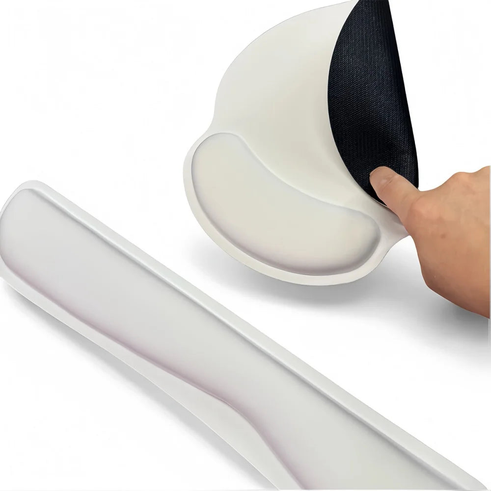Ergonomic Keyboard Wrist Rest & Mouse Pad Set – 3-Piece Memory Foam Support Kit