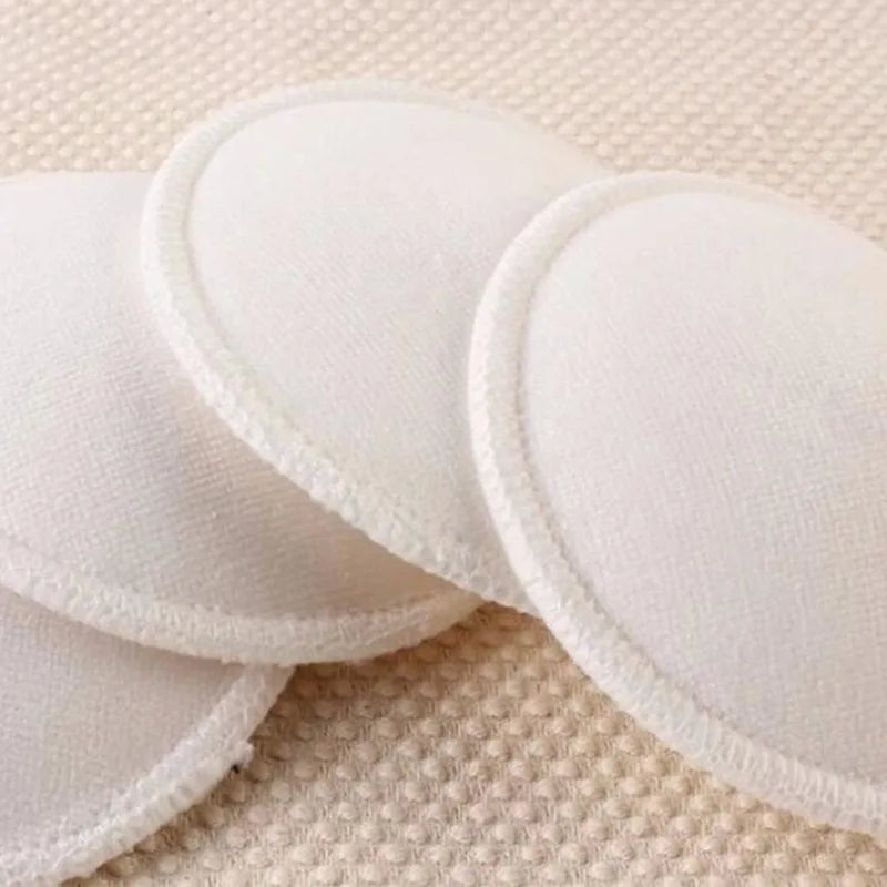 4-Pack Reusable Breast Nursing Pads – Soft, Washable & Absorbent Breastfeeding Pads