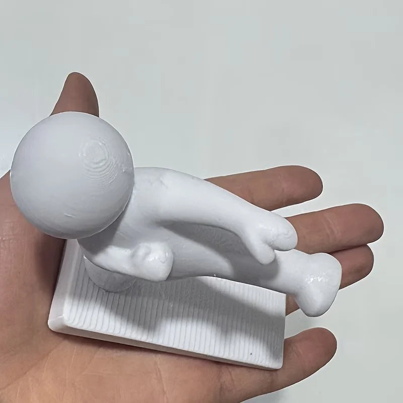 Cute Little Person Door Stopper – Decorative Anti-Slip Door Wedge (1 or 3 Pack)