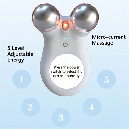 EMS Microcurrent Face Massager – RF Skin Lifting & Firming Device