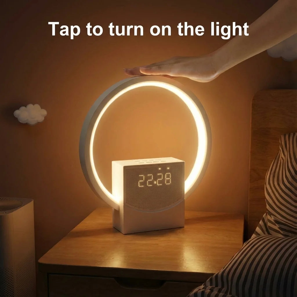 Sunrise Alarm Clock with Bluetooth Speaker, White Noise & Touch Night Light
