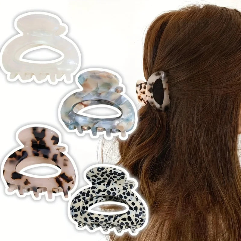 Elegant Oval Hair Claw Clip