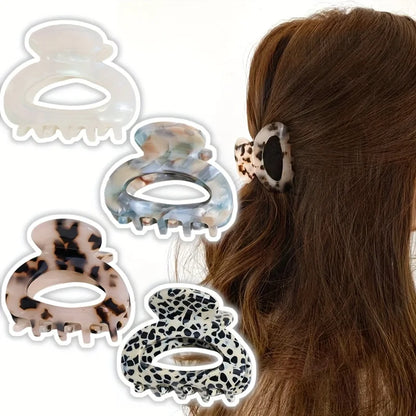 Elegant Oval Hair Claw Clip