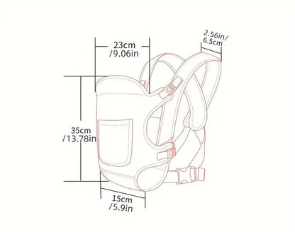 4-in-1 Ergonomic Baby Carrier – Breathable Newborn to Toddler Support
