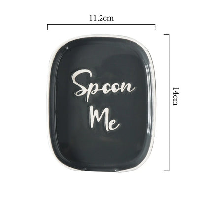 Ceramic Spoon Rest – Heat-Resistant Kitchen Utensil Holder for Stovetop & Countertop