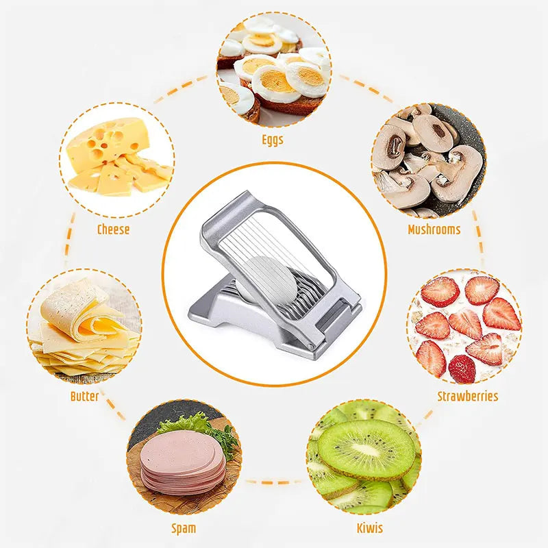 Heavy Duty Egg Slicer – Aluminium Egg & Fruit Cutter