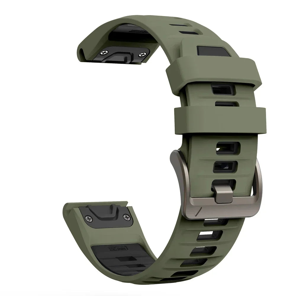 QuickFit Silicone Sports Strap for the Garmin (22mm/26mm) (wide compatibility & 22 colours)