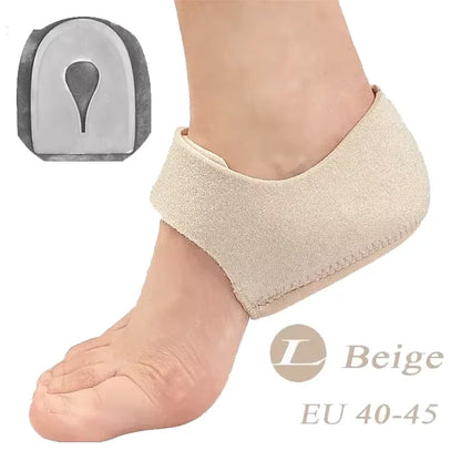 U-Shaped Silicone Gel Heel Cups – Cushioned Heel Support Insoles