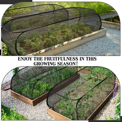 Pop-Up Mesh Plant Protection Cover – 120cm Garden Grow Net for Seedlings & Vegetables