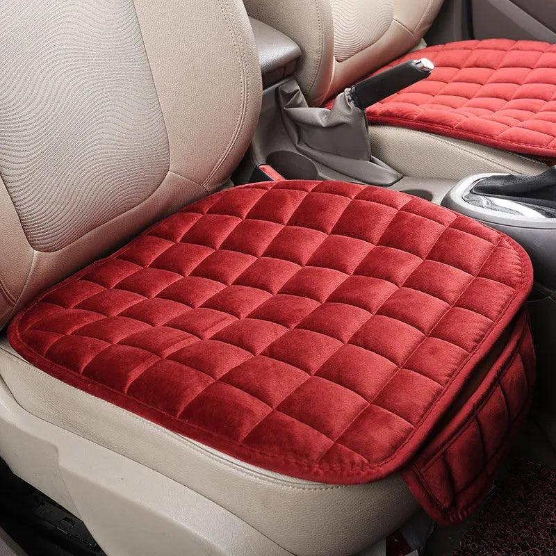 Universal Plush Car Seat Cushion – Anti-Slip All-Season Seat Protector