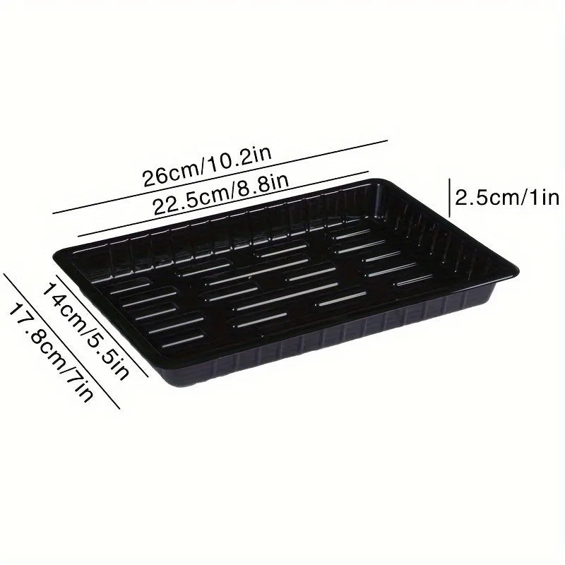 10-Piece Reusable Seedling Tray Set – Seed Starting & Plant Growing Trays