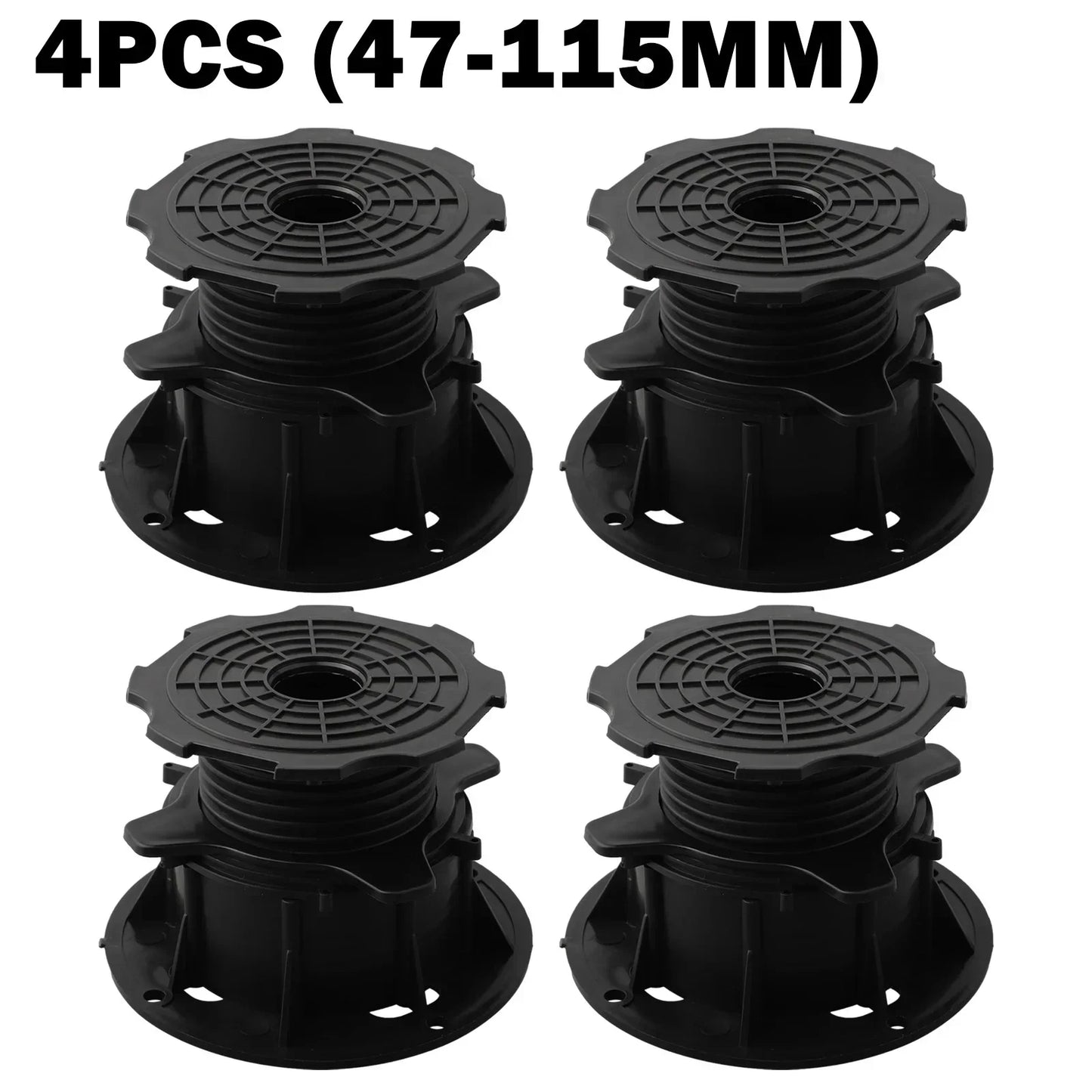 Adjustable Decking Support Pedestals (4pcs) – Leveling Base for Outdoor Flooring