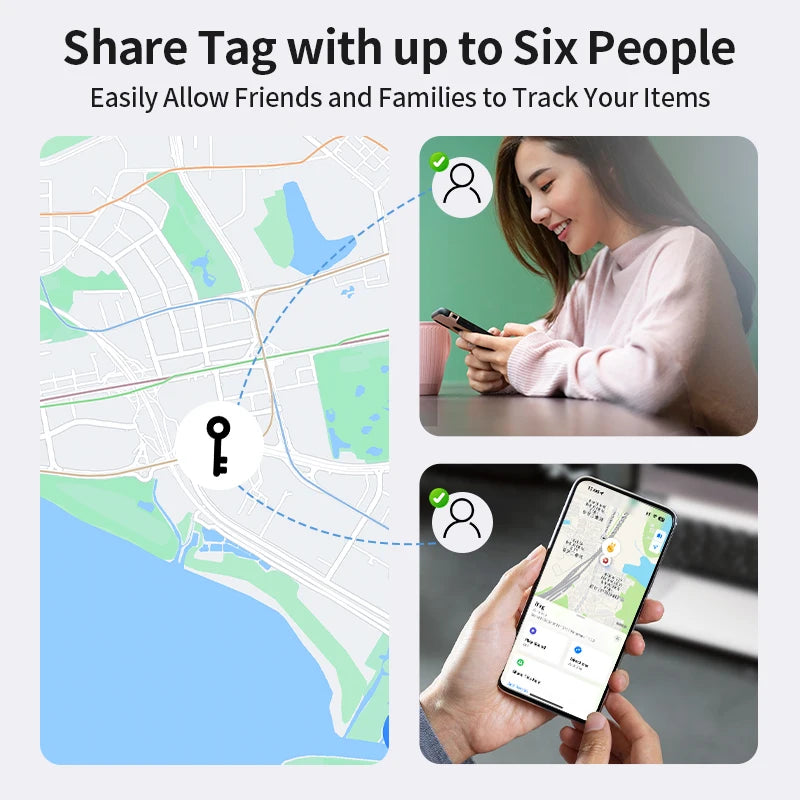 Smart Bluetooth Tracker for Apple Find My – Item Finder Tag for Keys, Bags & Luggage