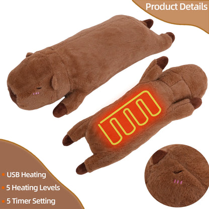 Capybara Plush Heating Pad – Warm Comfort Toy for Period & Relaxation Support