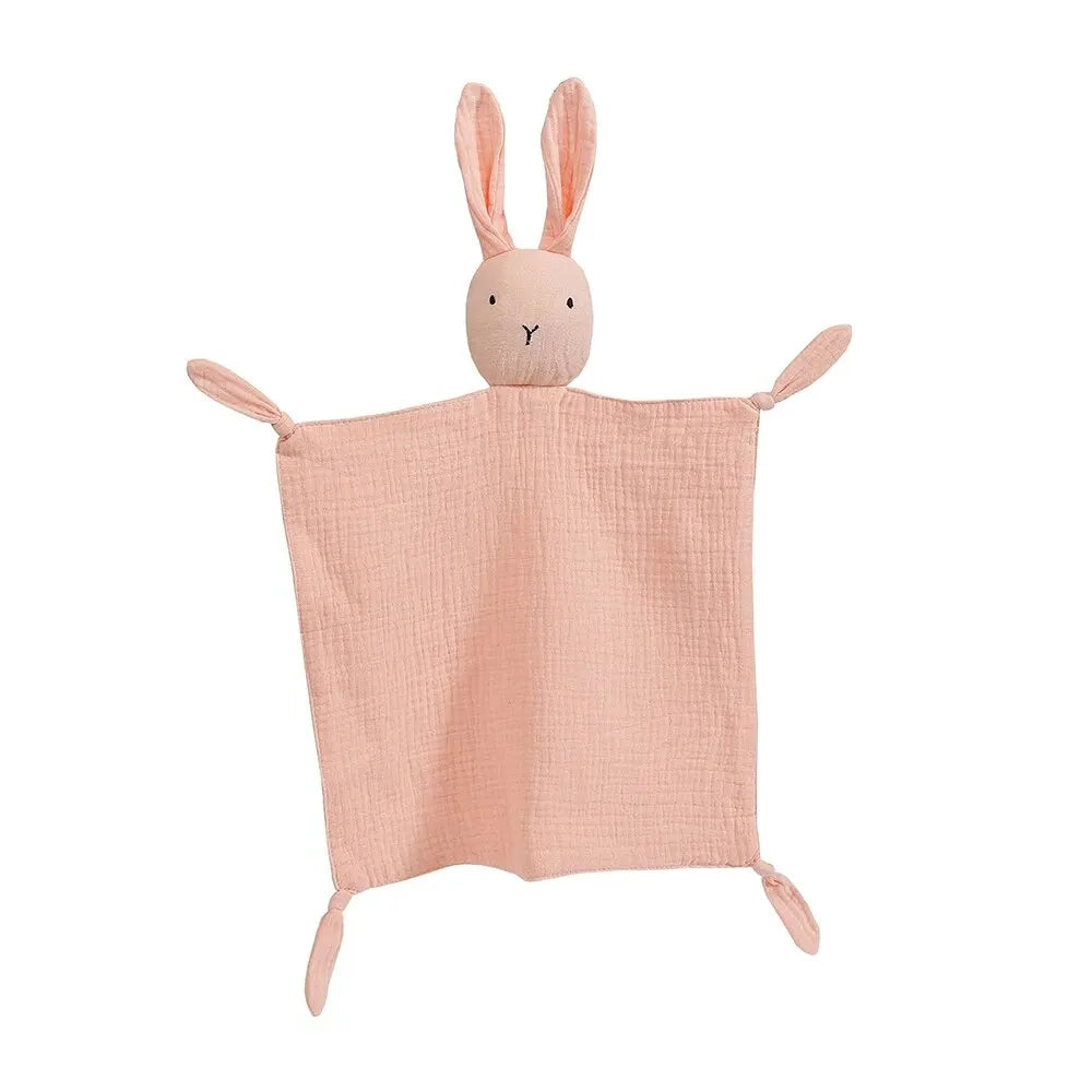 Cotton Muslin Baby Comforter – Soft Newborn Security Blanket & Cuddle Toy