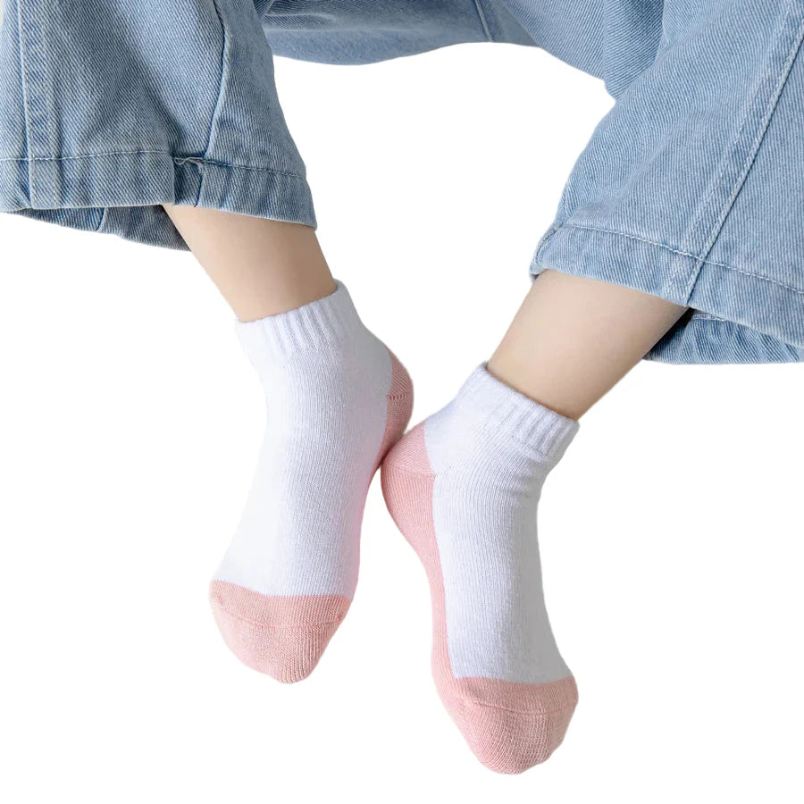 5 Pairs of Cotton Socks – For Boys & Girls (1–12 Years)