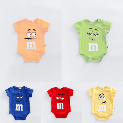 Baby Short Sleeve Romper – Soft Summer Bodysuit for Newborns & Infants