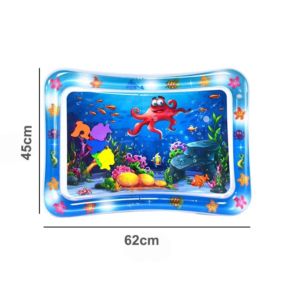 Baby Water Play Mat – Inflatable Tummy Time Activity Cushion