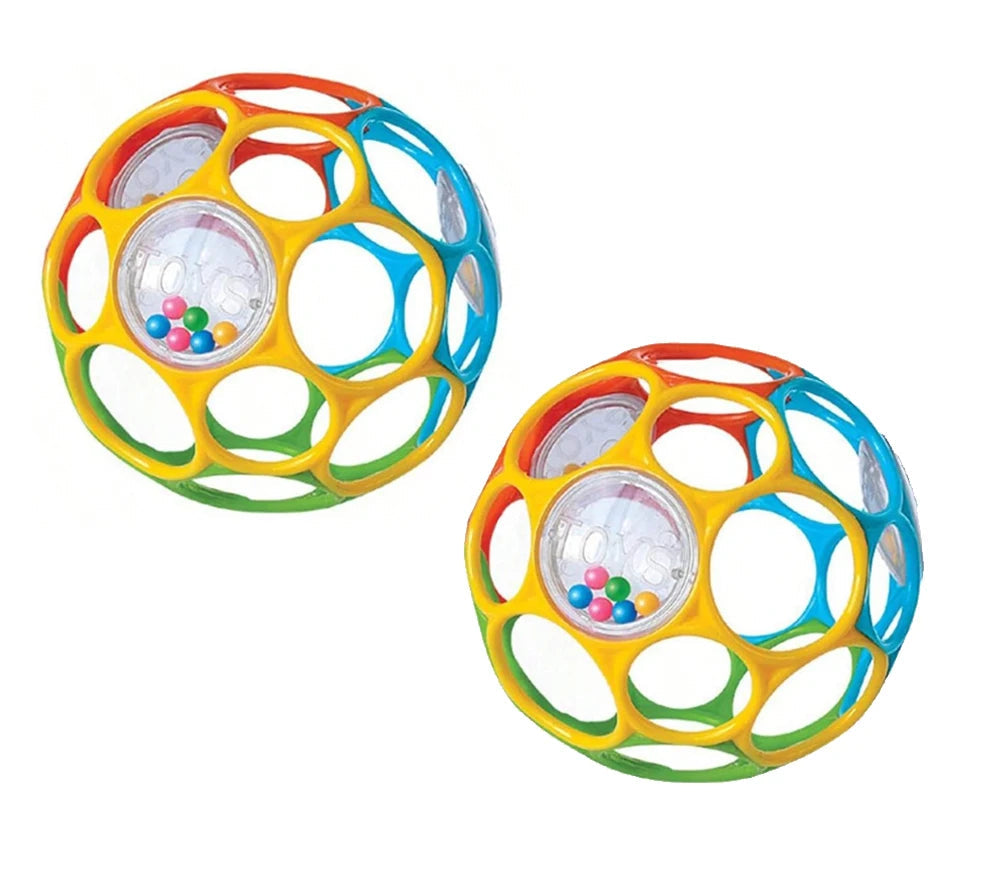 Baby Sensory Grasping Rattle Ball – Soft Bell & Textured Early Learning Toy