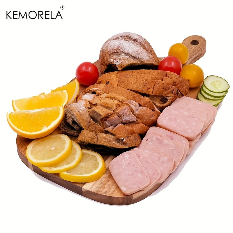 Wooden Serving Board – Durable Cutting Board for Bread, Cheese & Fruit