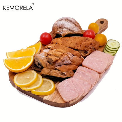 Wooden Serving Board – Durable Cutting Board for Bread, Cheese & Fruit