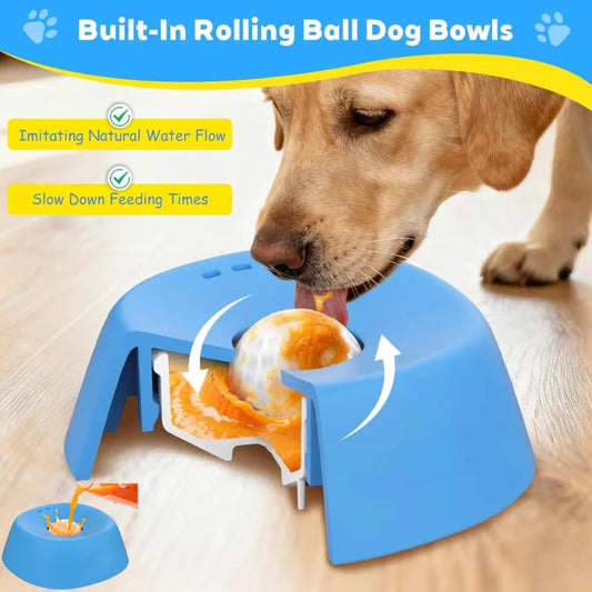 Slow Feed Lick Bowl for Dogs – Anti-Choking Feeding Bowl