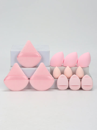 12-Piece Makeup Sponge & Powder Puff Set – Beauty Blenders, Cushion Puffs & Mini Makeup Sponges