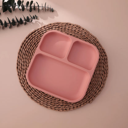 Silicone Suction Divided Baby Plate – BPA-Free Toddler Meal Tray