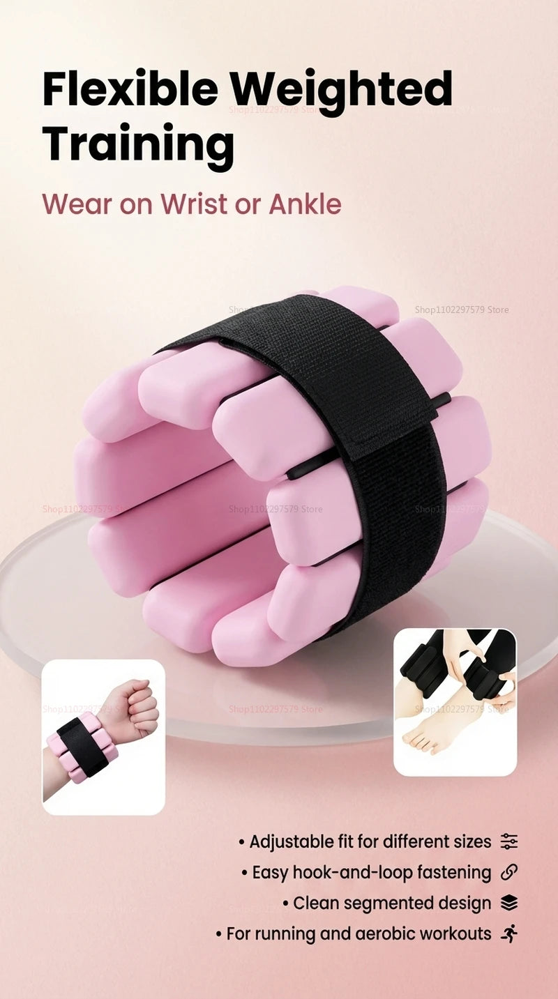 Adjustable Wrist & Ankle Weights – Wearable Resistance Bands for Fitness Training