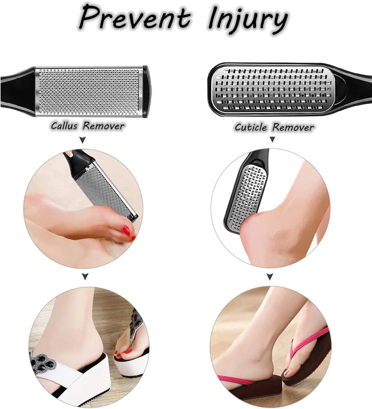Professional Pedicure Tool Kit – 8, 15 or 23-Piece Stainless Steel Foot Care Set