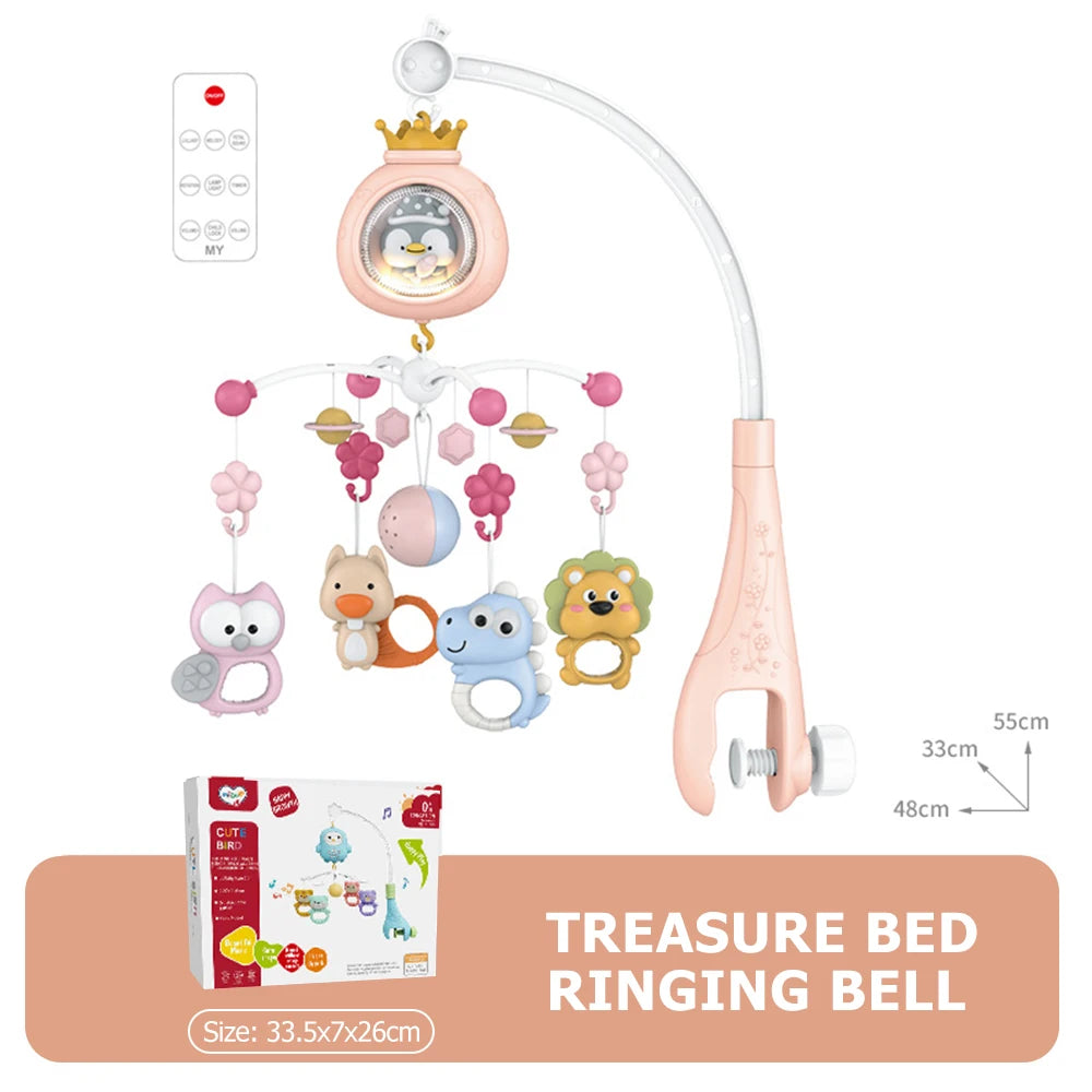 Musical Rotating Cot Mobile with Remote Control