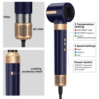 7-in-1 Hot Air Styler & Hair Dryer Brush Set – Multi-Styling Hair Tool