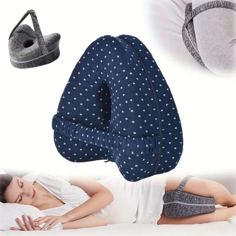 Memory Foam Knee Pillow – Side Sleeper Leg Support Cushion