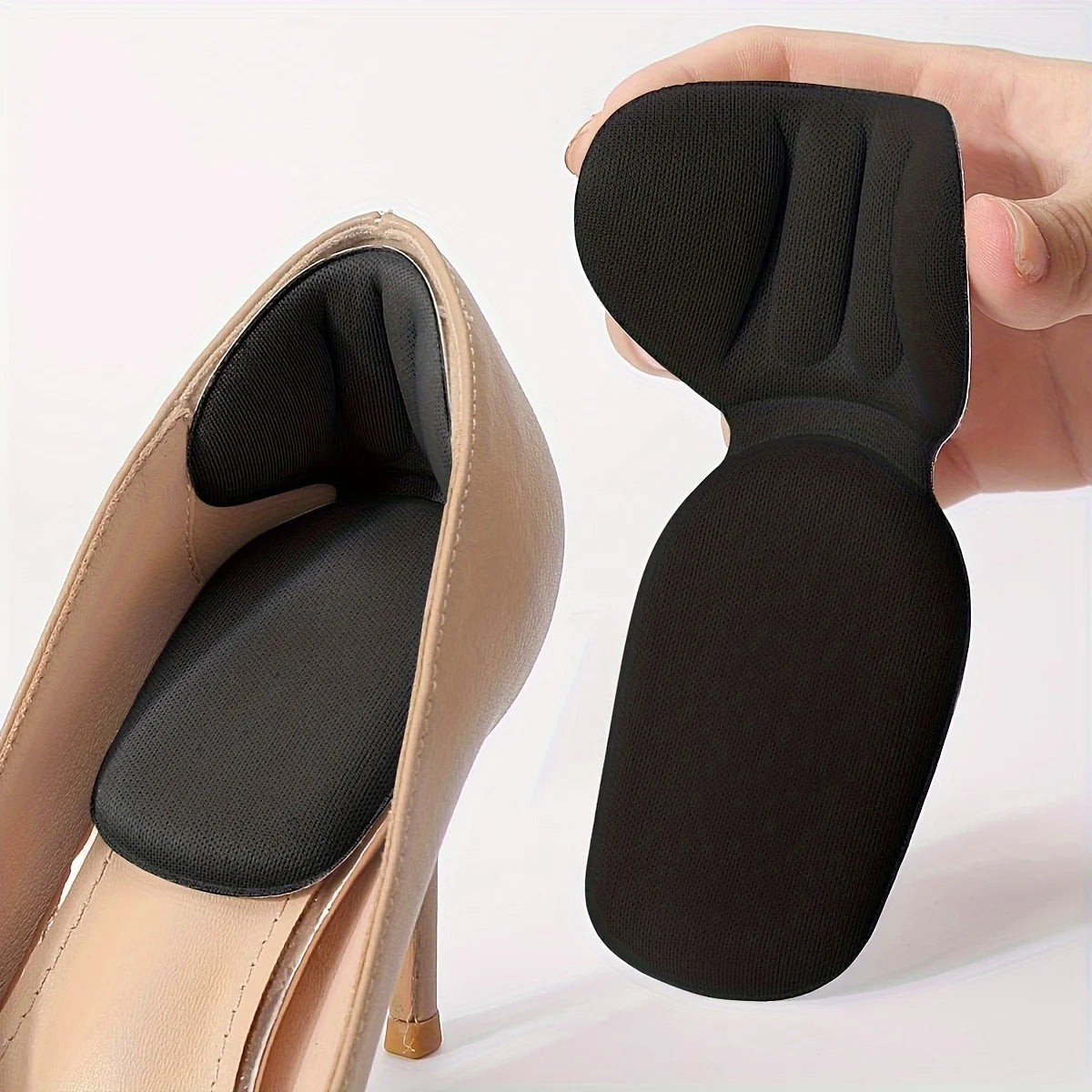 Double-Layer Foam Heel Pads – T-Shaped Non-Slip Heel Cushions for High Heels