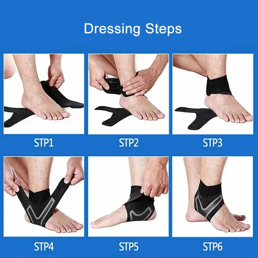 Adjustable Ankle Support Brace – Compression Wrap for Running, Sports & Everyday Support