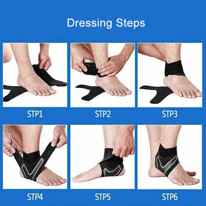 Adjustable Ankle Support Brace – Compression Wrap for Running, Sports & Everyday Support