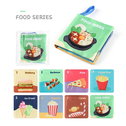 Montessori Sensory Baby Cloth Book – 3D Touch & Feel Learning Toy