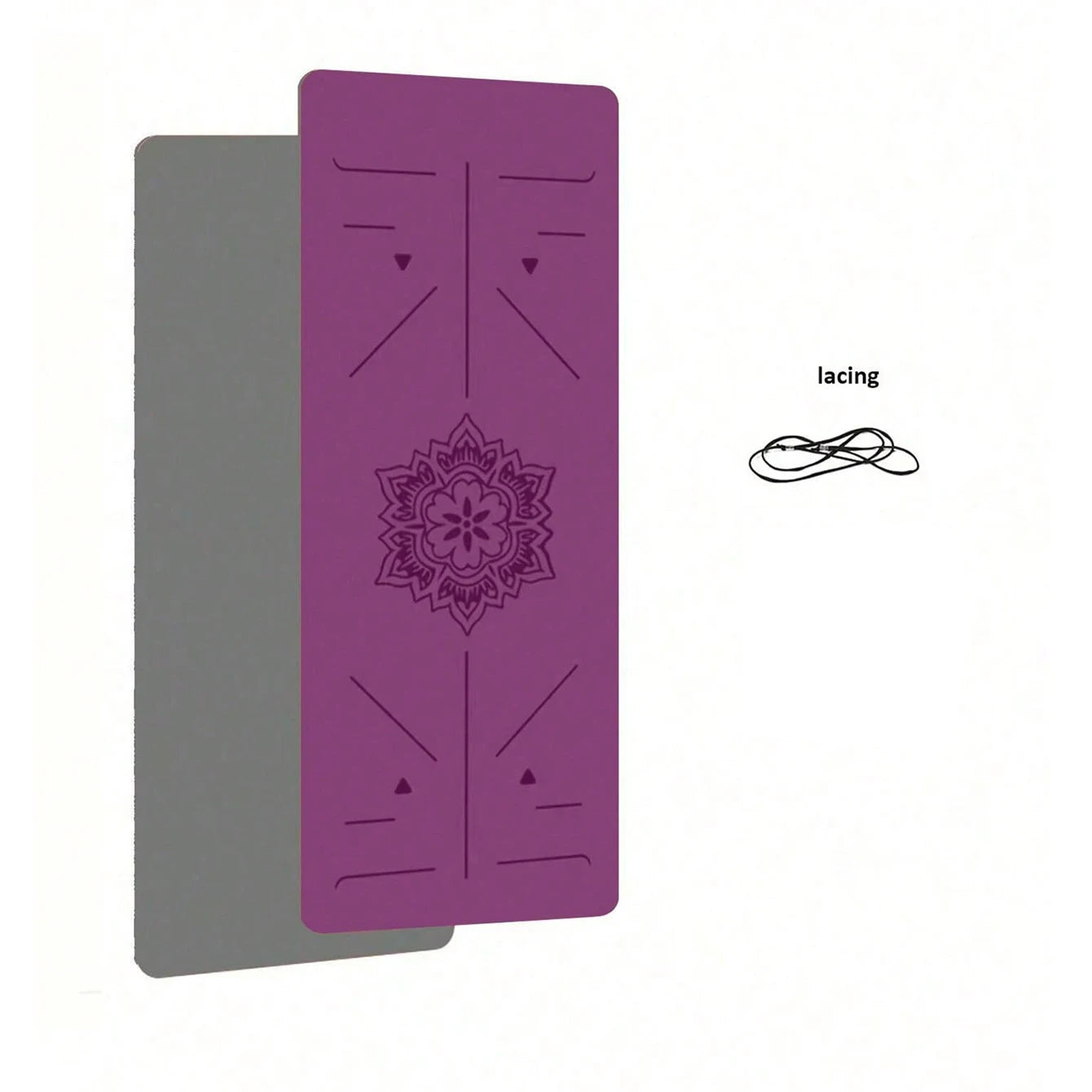Eco-Friendly TPE Yoga Mat – 6mm Non-Slip Exercise & Pilates Mat (180 × 57cm)