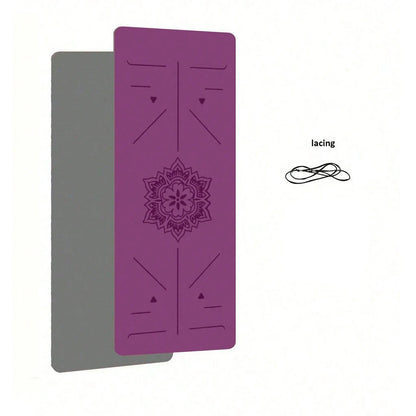Eco-Friendly TPE Yoga Mat – 6mm Non-Slip Exercise & Pilates Mat (180 × 57cm)