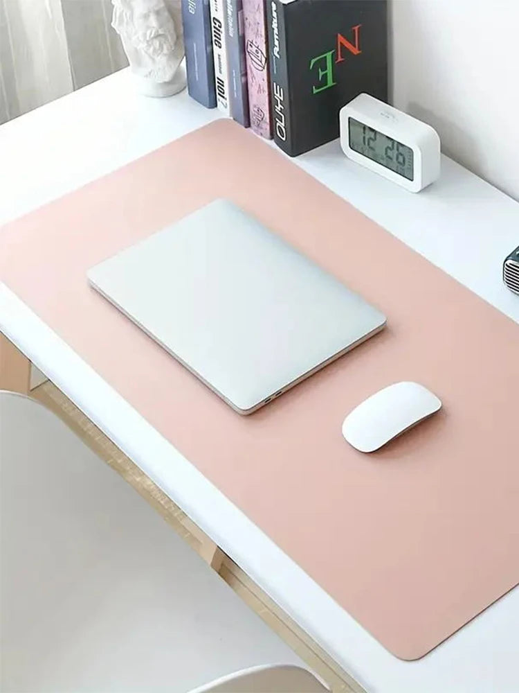 PU Leather Desk Mat – Waterproof Office Desk Protector & Large Mouse Pad (60 × 30cm)