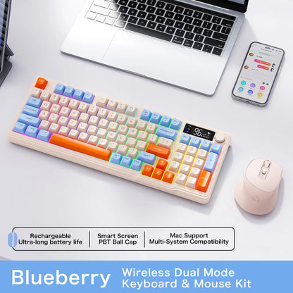 M96 Wireless Gaming Keyboard – Smart Screen Mechanical-Style Keyboard