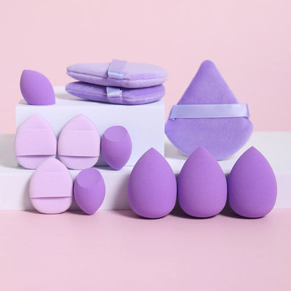 12-Piece Makeup Sponge & Powder Puff Set – Beauty Blenders, Cushion Puffs & Mini Makeup Sponges