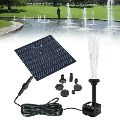 1.4W Mini Solar Fountain Pump Kit – Solar Water Pump for Bird Baths & Garden Ponds