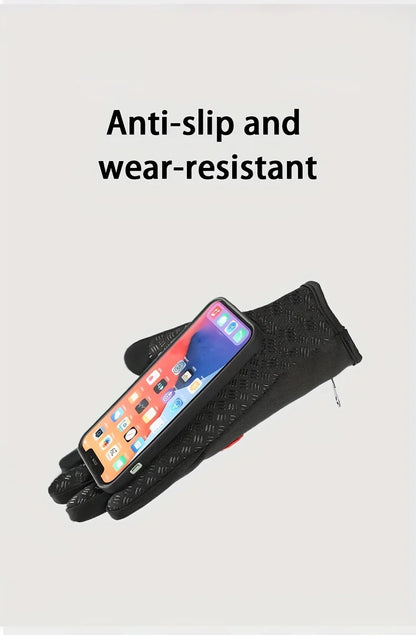 Touchscreen Winter Gloves – Windproof Thermal Gloves for Cycling, Driving & Outdoor Sports