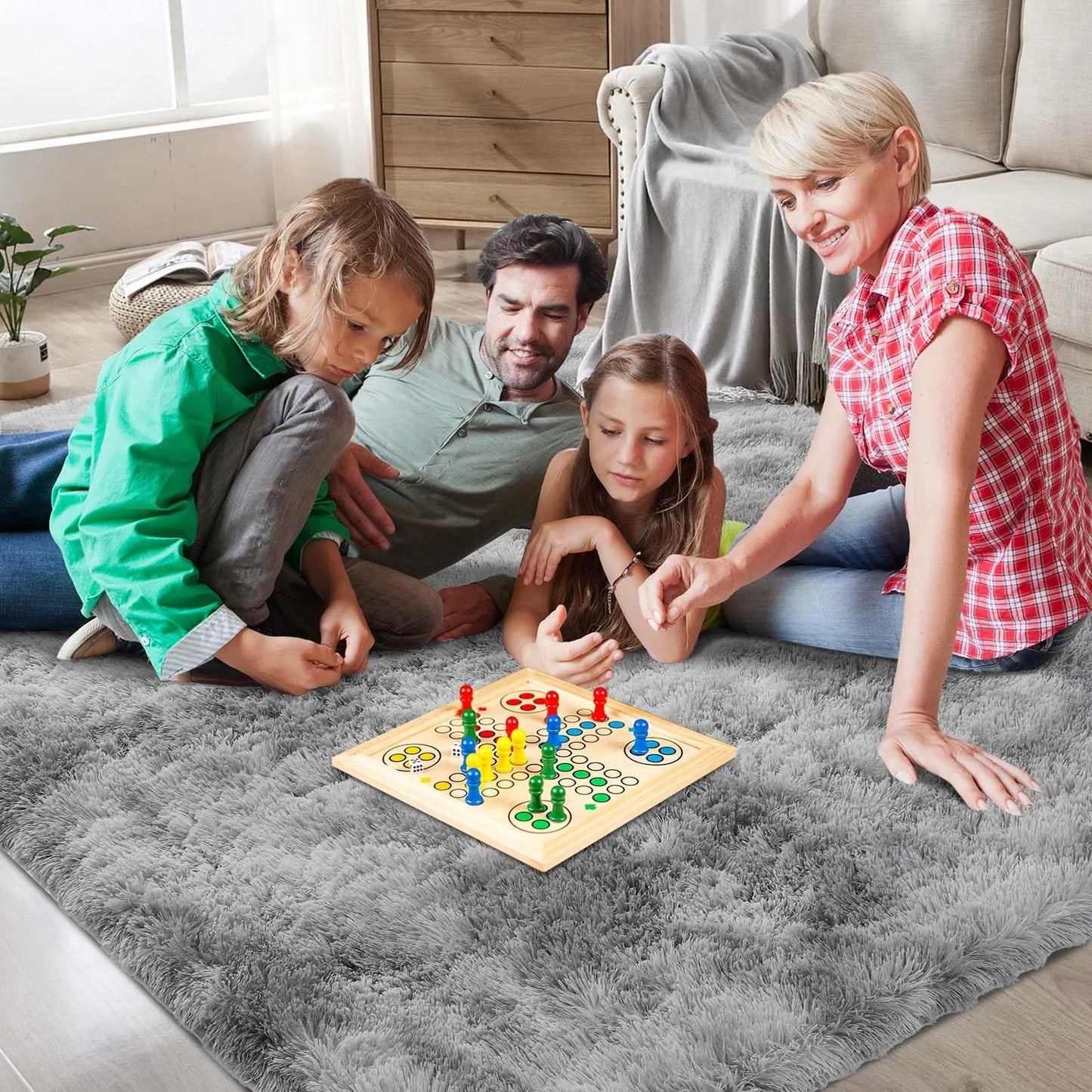 Ultra-Soft Shag Area Rug – Plush Non-Slip Floor Rug for Bedroom, Living Room & Nursery
