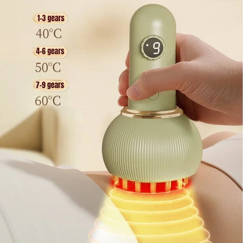 Electric Meridian Massage Brush – Rechargeable Body Scraping & Relaxation Massager
