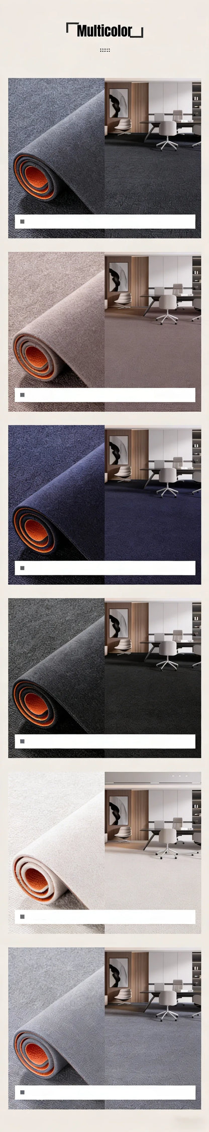 Plush Floor Protection Mat – Anti-Slip Rug for Gaming Chairs, Home Office & Gym Equipment